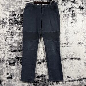 Lifted Research Jeans Mens Size 36 Black True Tapered Stretch Skater Grunge Punk